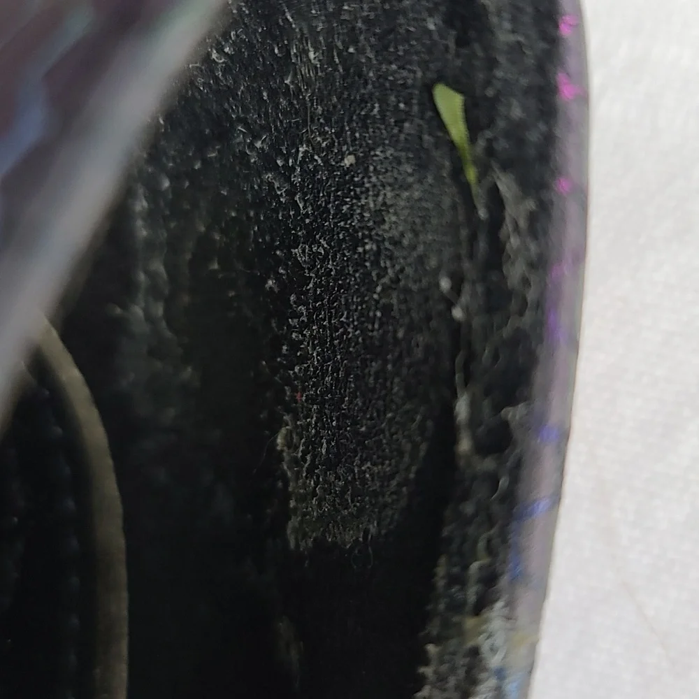 Bella‎ Luna Womens Stiletto Heels Pumps Shoes Colorful Holographic Sz 7.5 EUC
